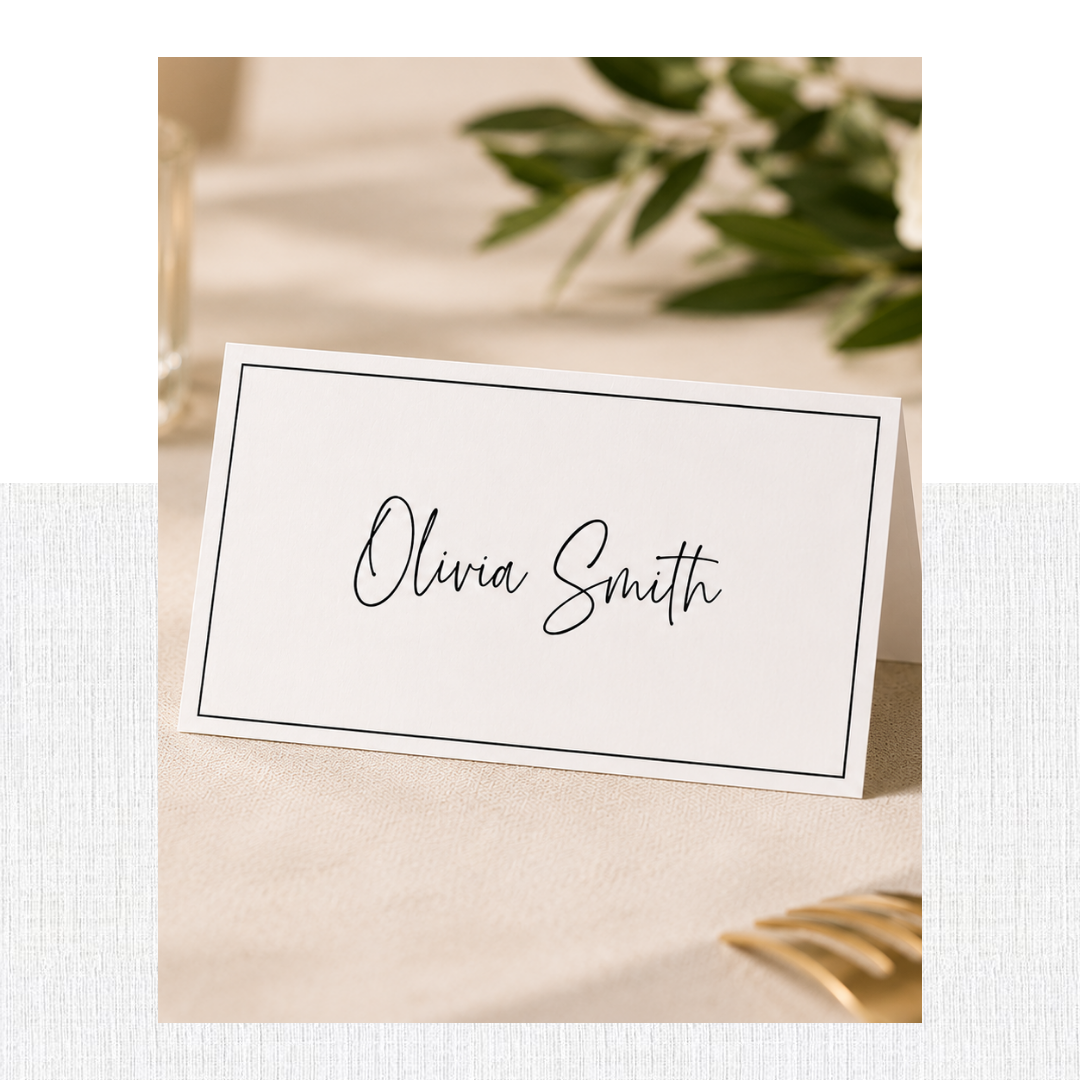 Signature Collection Folded Place Cards