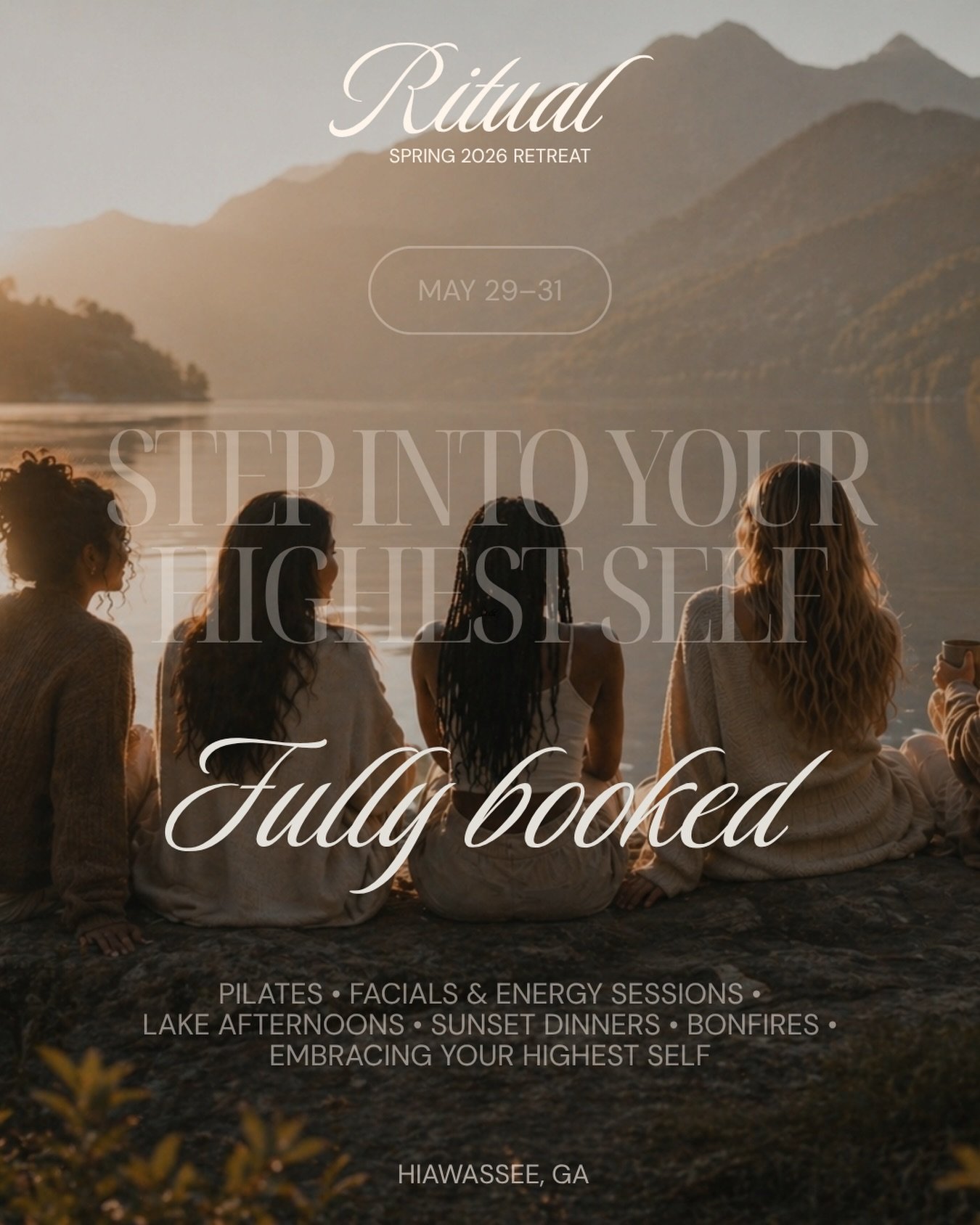 there&rsquo;s a lot of care behind this one

in the practitioners joining us
and in the women who chose to be part of it

a few days by the lake to slow down
and be present with ourselves and each other

fully booked
see you at the lake xx