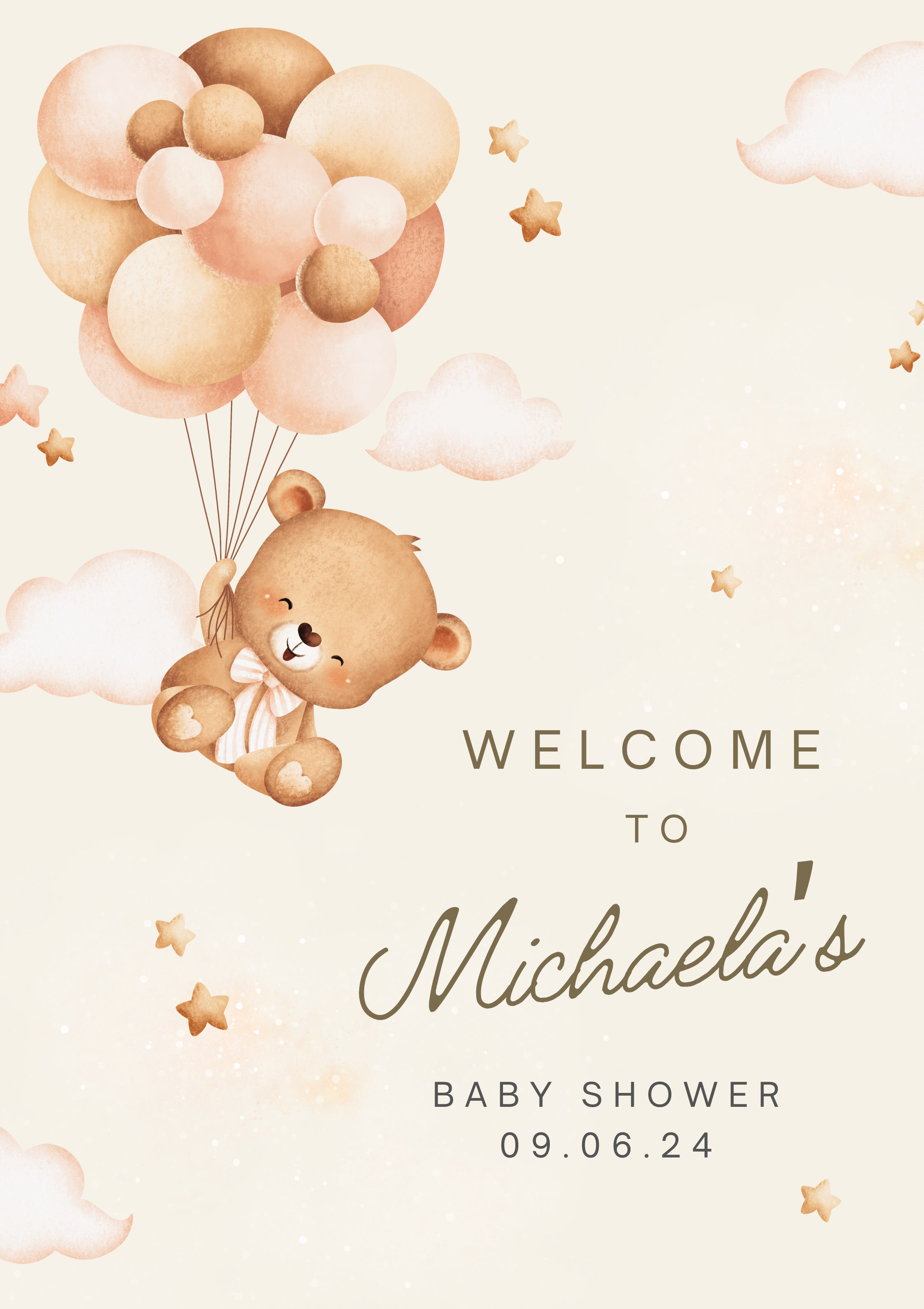 Brown Bear - Baby Shower