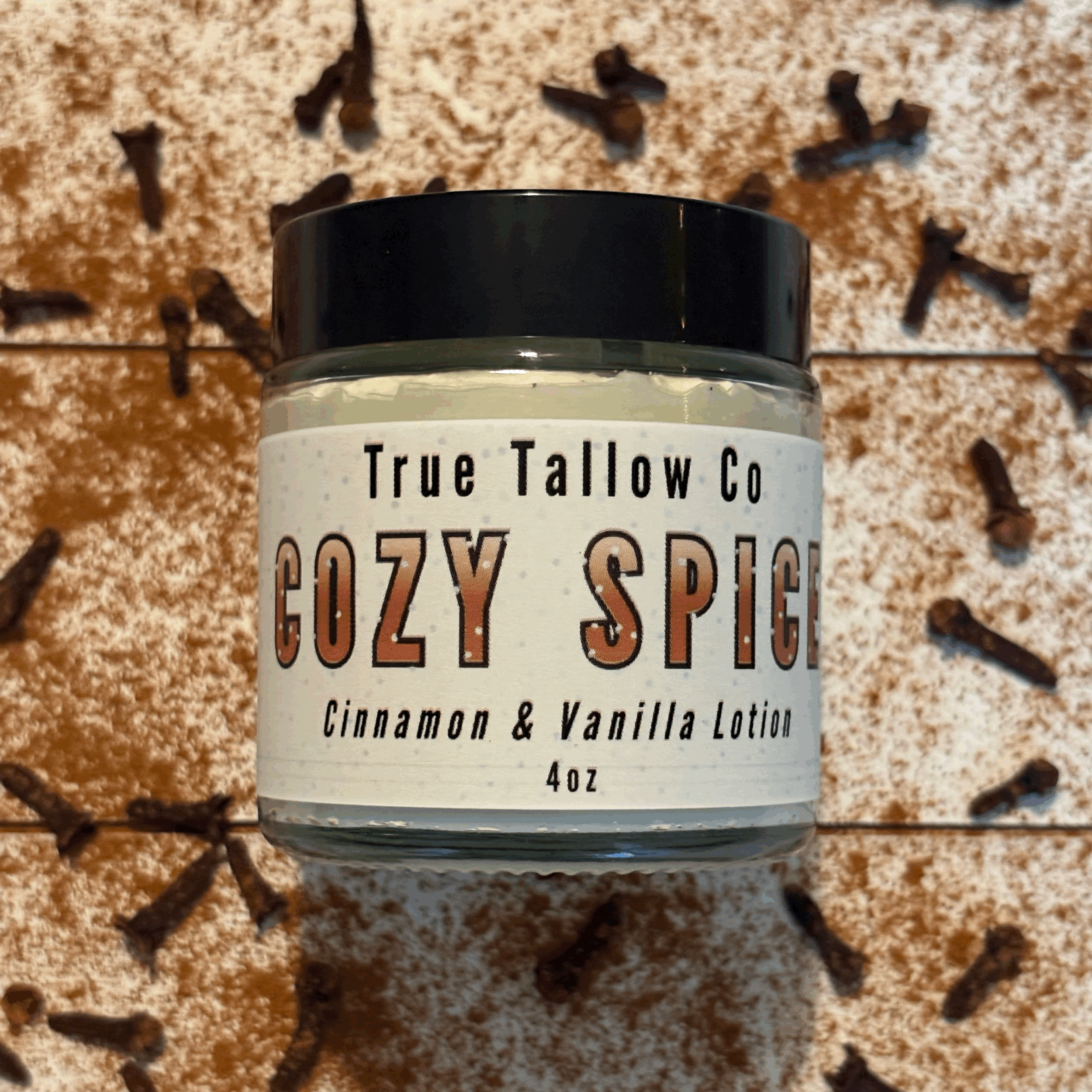 Cozy Spice (Cinnamon Vanilla) Whipped Tallow Lotion