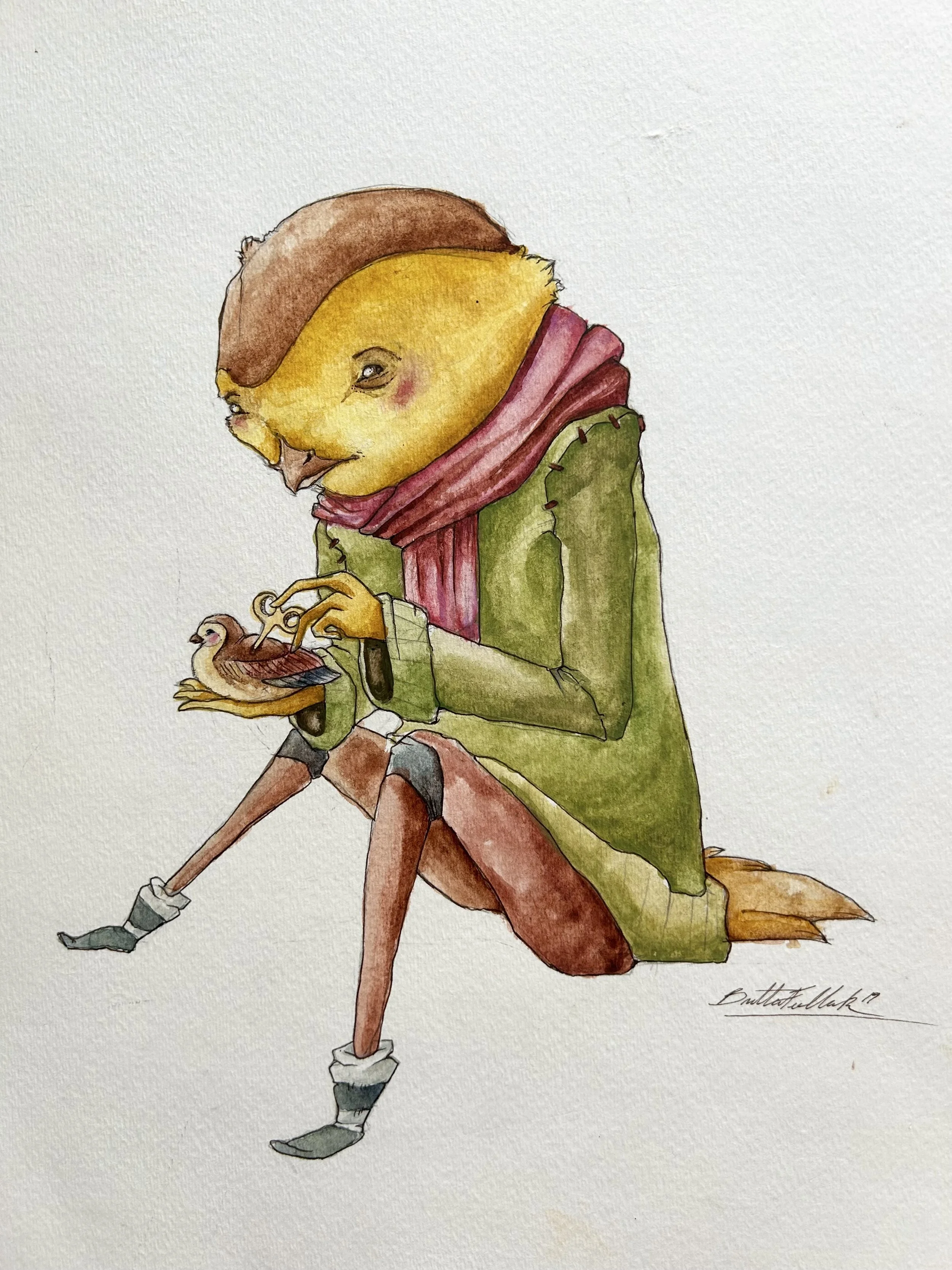 “IMPRESSION” 2019 - Watercolour, micron pen on standard watercolour paper