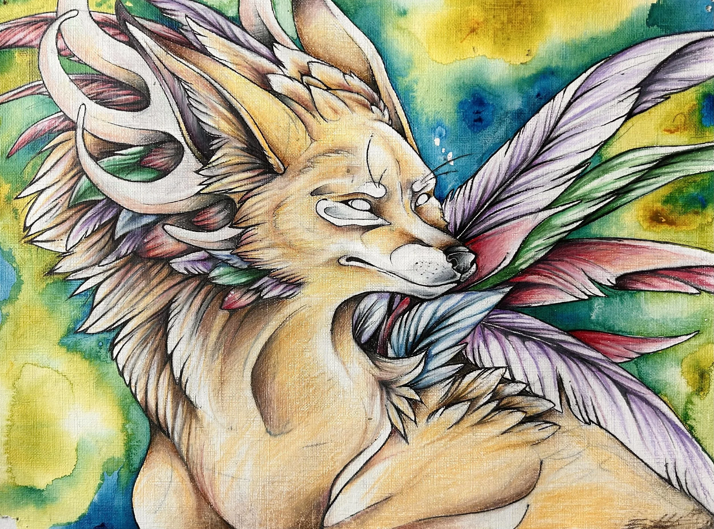“ERIU“ 2017 - Watercolour, pencil, acrylic, micron pen on standard watercolour paper