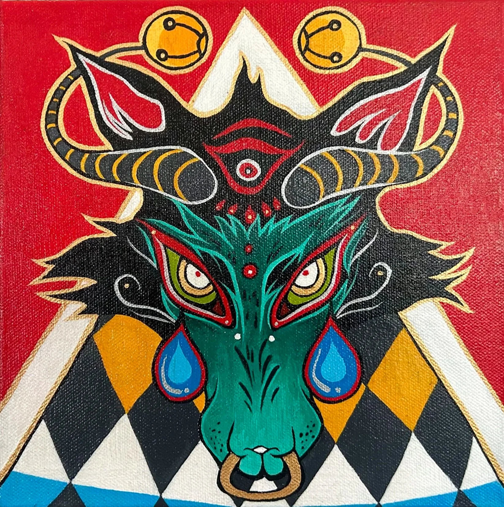 “Joker”
2025 | 8" x 8 x 1.5"