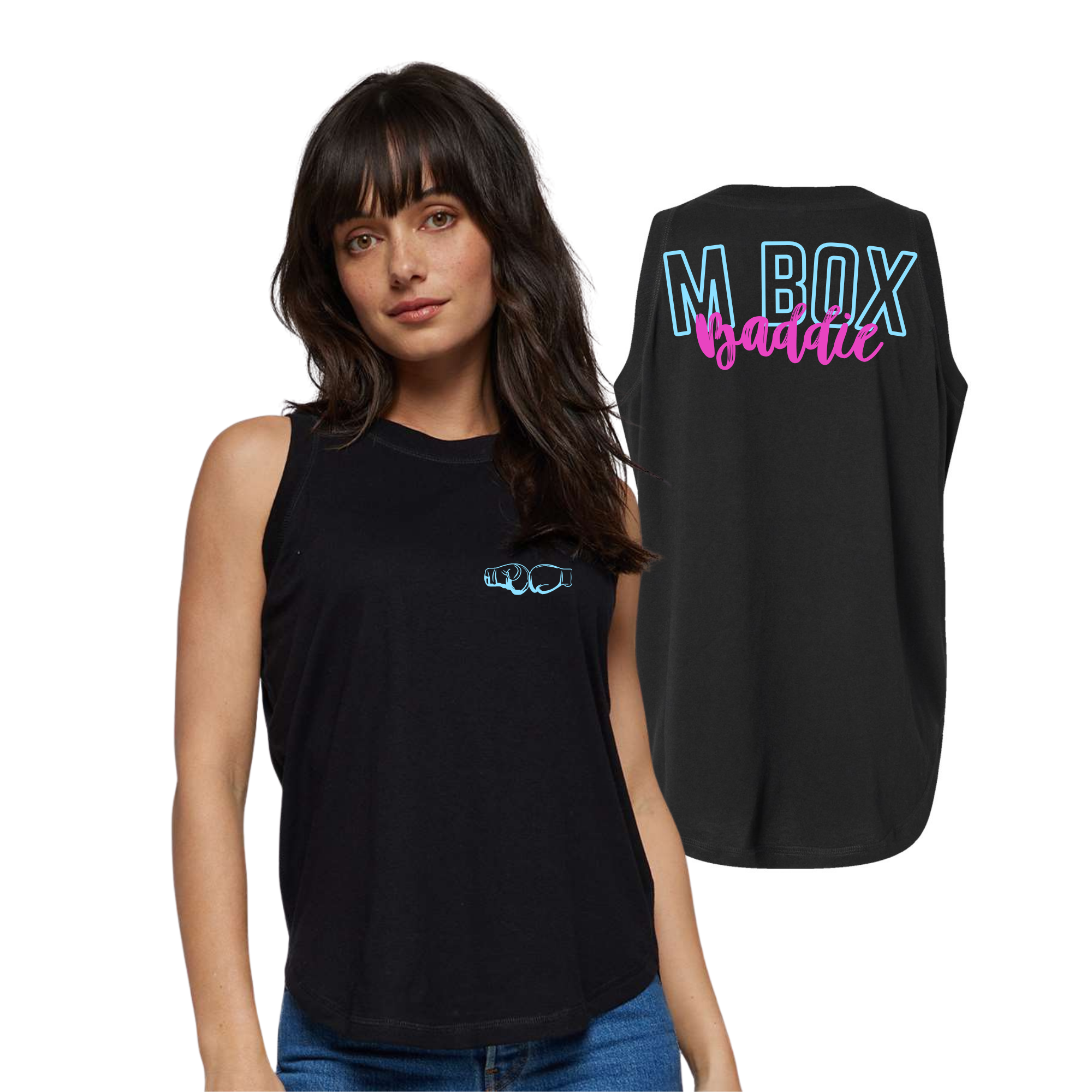 M Box Baddie Tank in Black