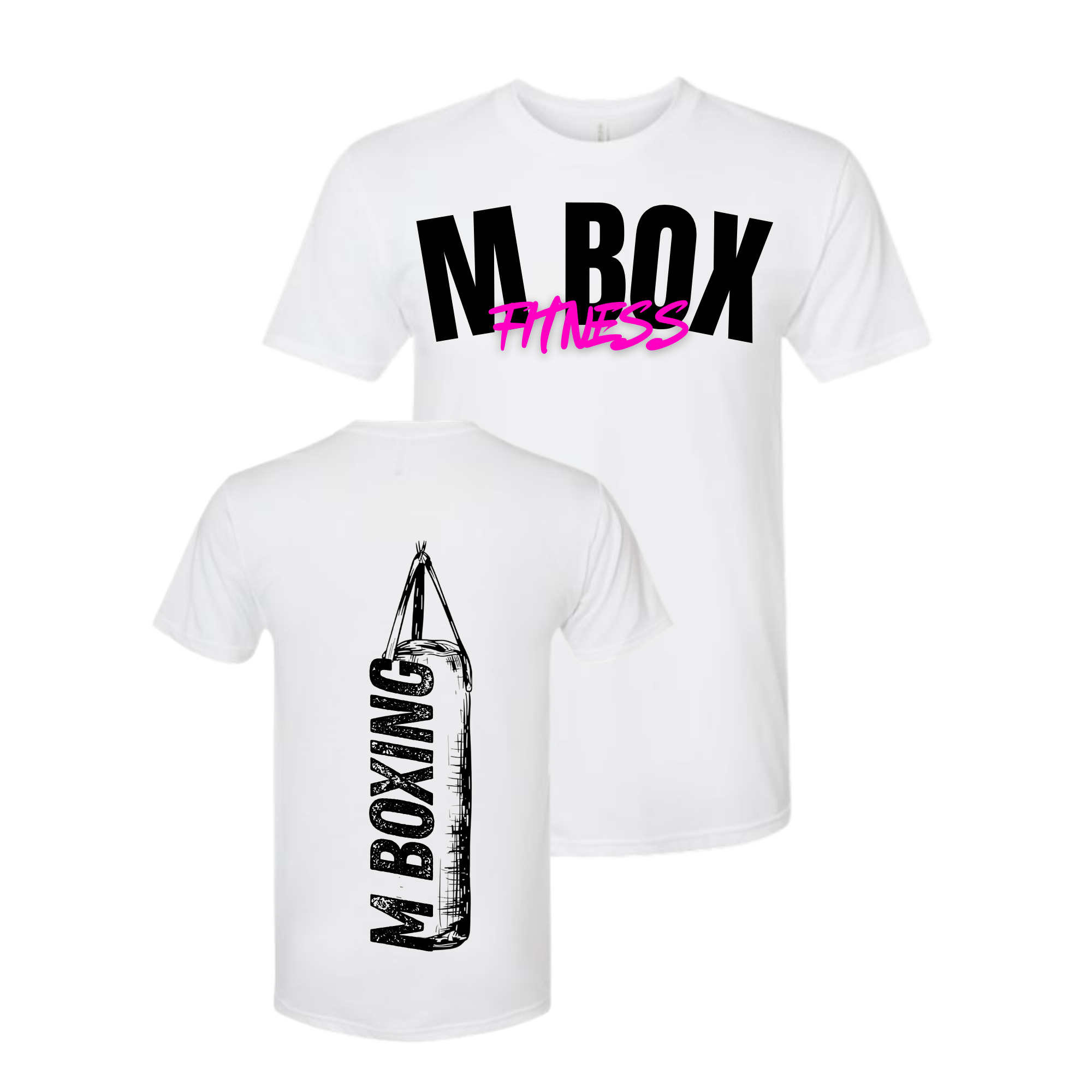 M Boxing Heavy Bag T-shirt in White