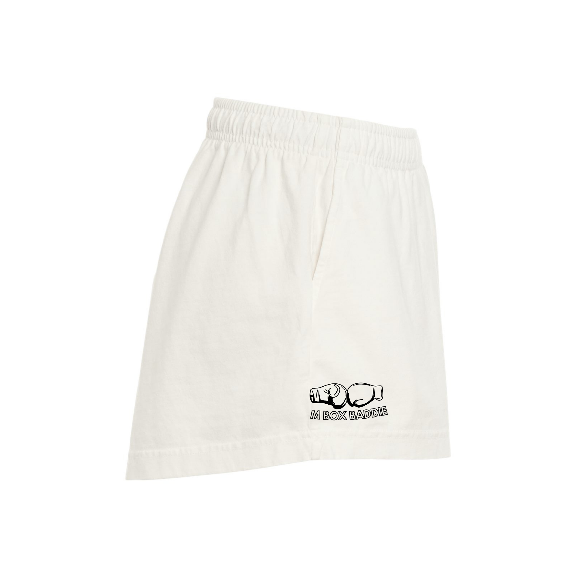 M Box Baddie Shorts in Vintage White