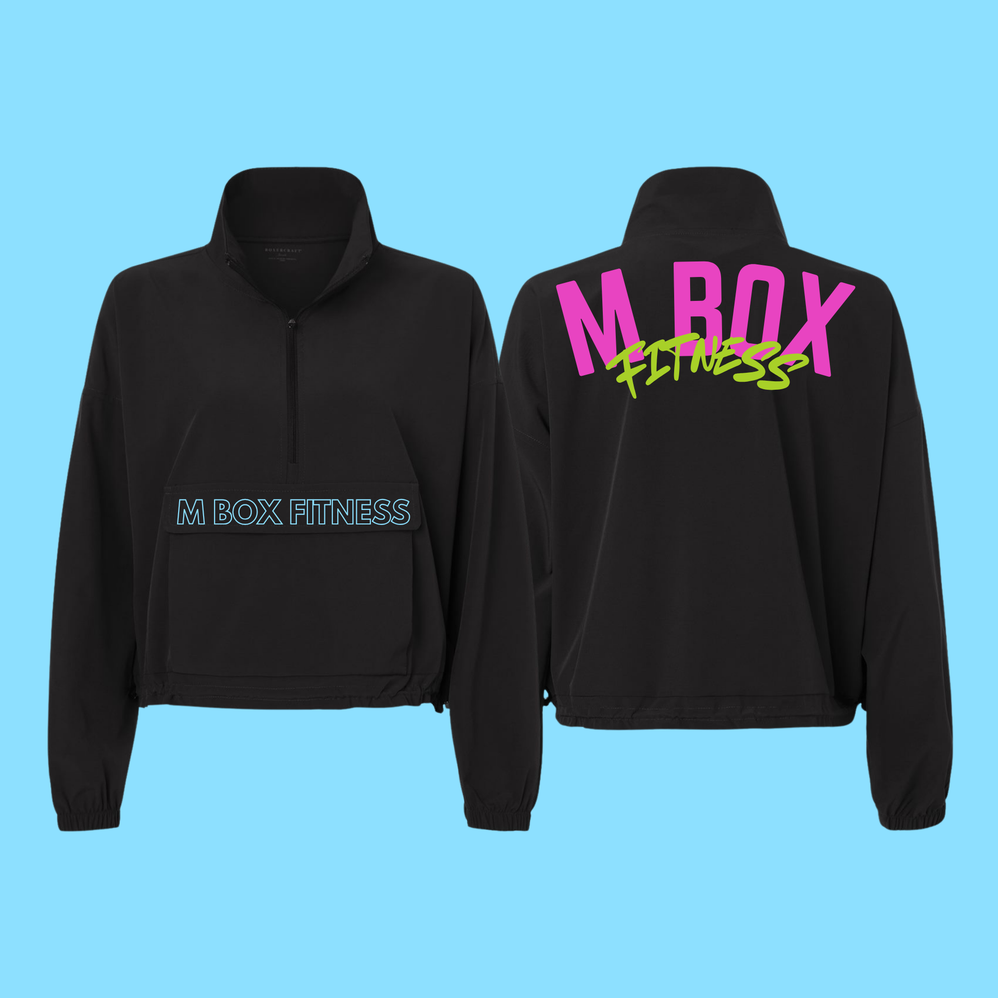 M Box Fitness Cropped Windbreaker