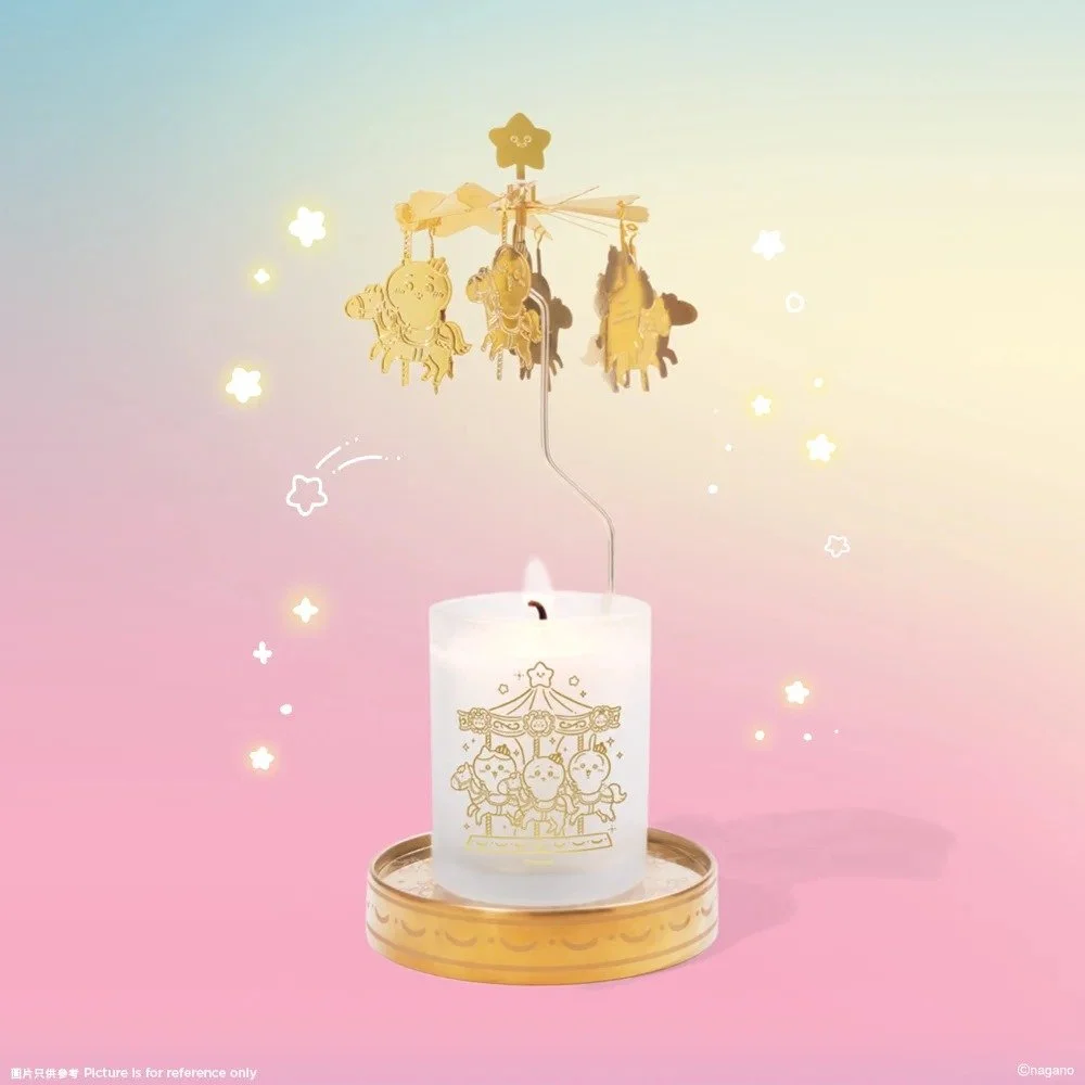 Chiikawa Artiverse HK Exclusive CHIIKAWA-Go-Round Candle Holder (with a Bergamot-Scented Candle)