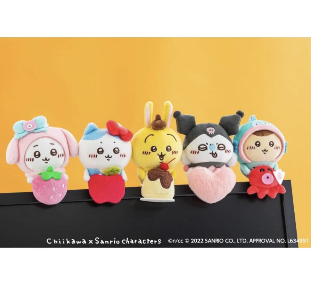 Chiikawa x Sanrio Characters Desktop Hang Plush