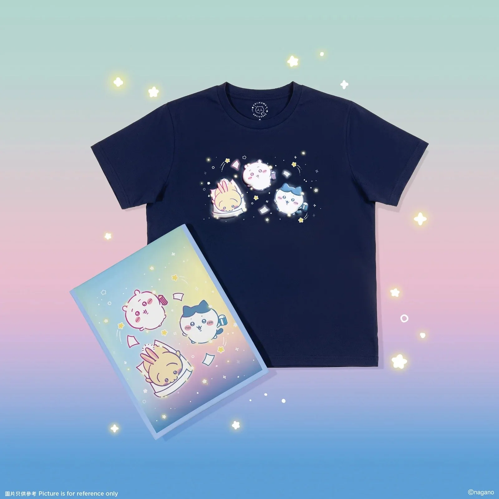 Chiikawa Artiverse HK Exclusive CHIIKAWA ARTIVERSE Themed Tee (Navy)