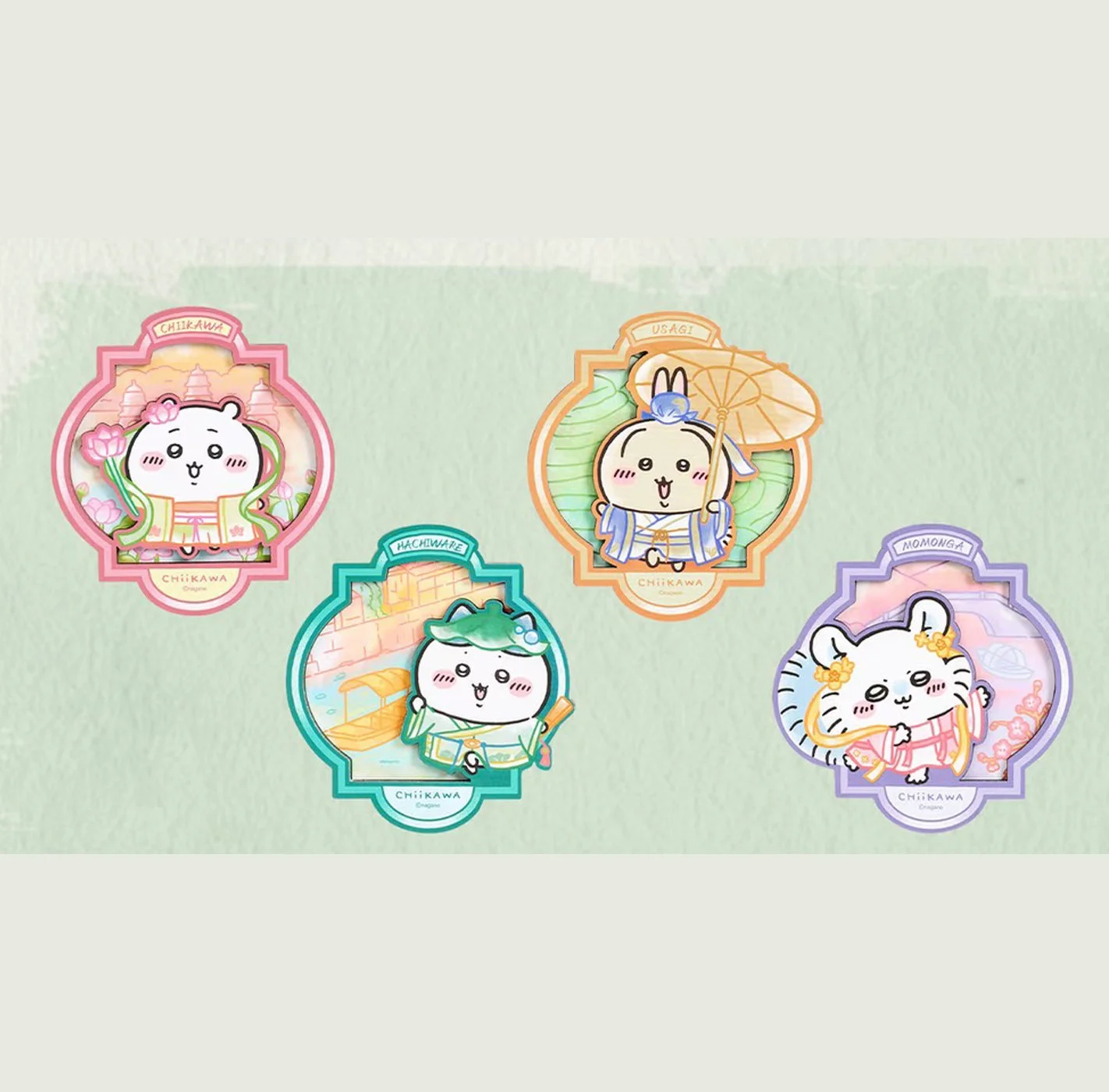 Chiikawa Hangzhou Limited Edition Hanfu Themed Wooden Fridge Magnet