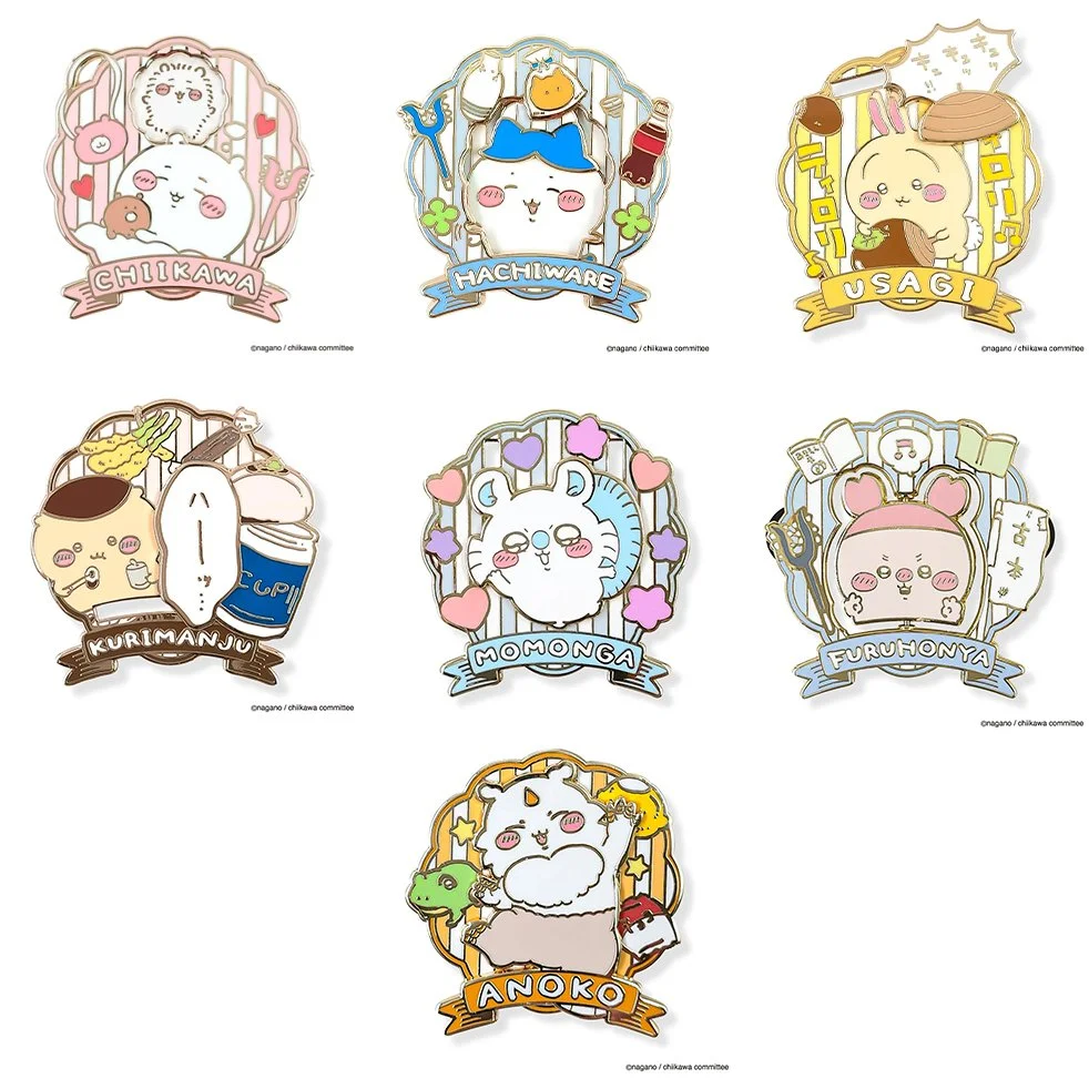 Chiikawa Large Gimmick Pin Badge