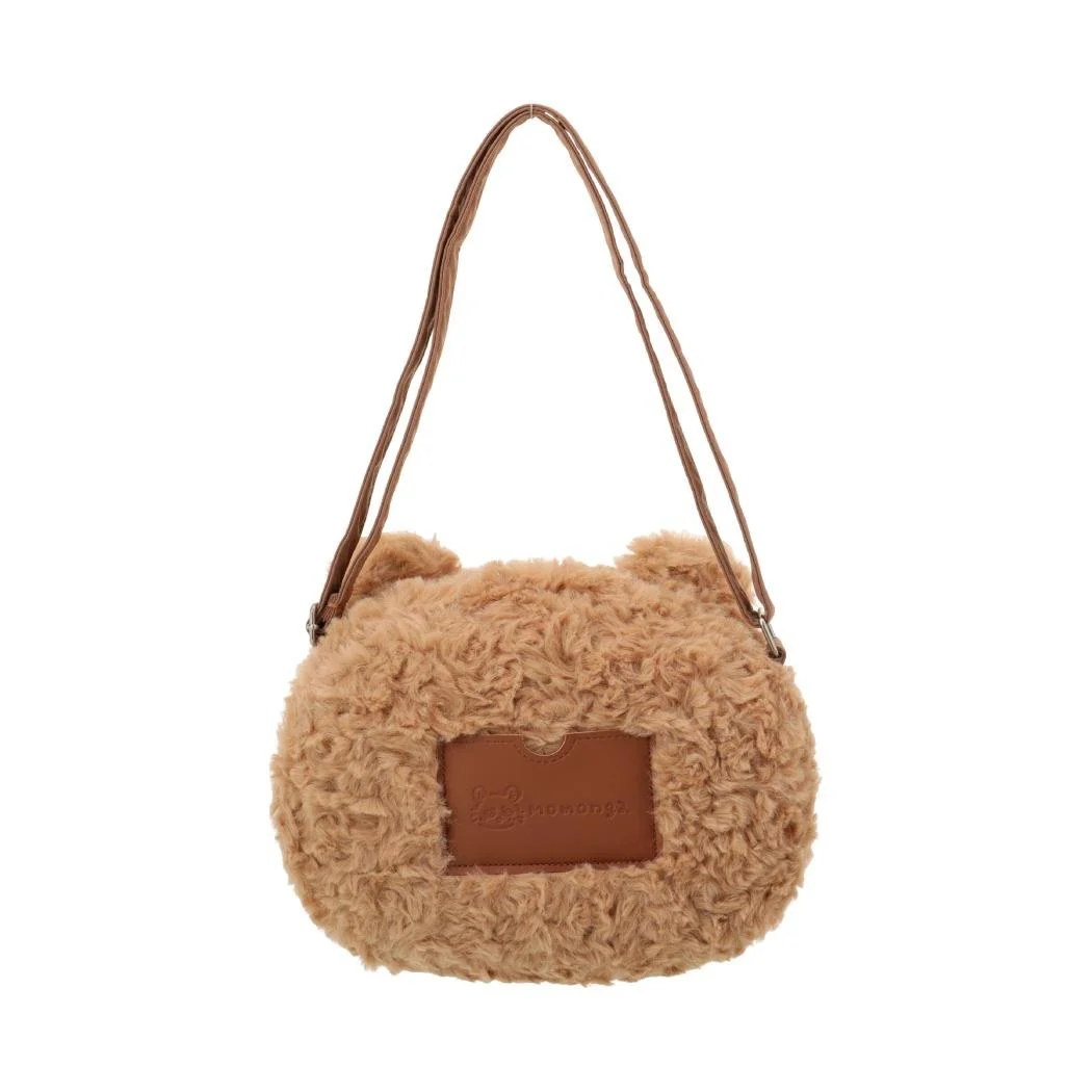 Miniso Chiikawa Fluffy Season Teddy Bear Shoulder Bag Momonga
