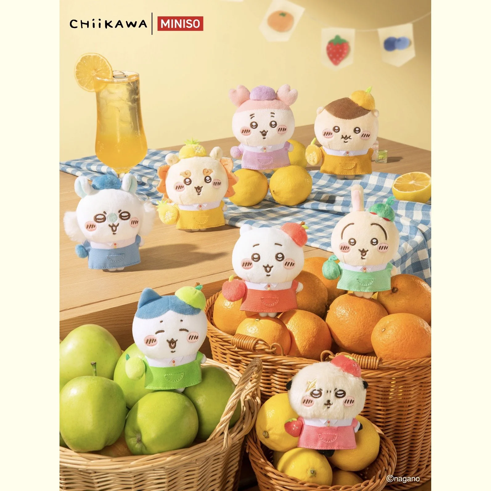 Miniso Chiikawa Fruit Market Series Shop Clerk Mascot