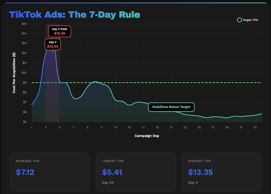 TikTok Ads Case Study - The 7-Day Rule