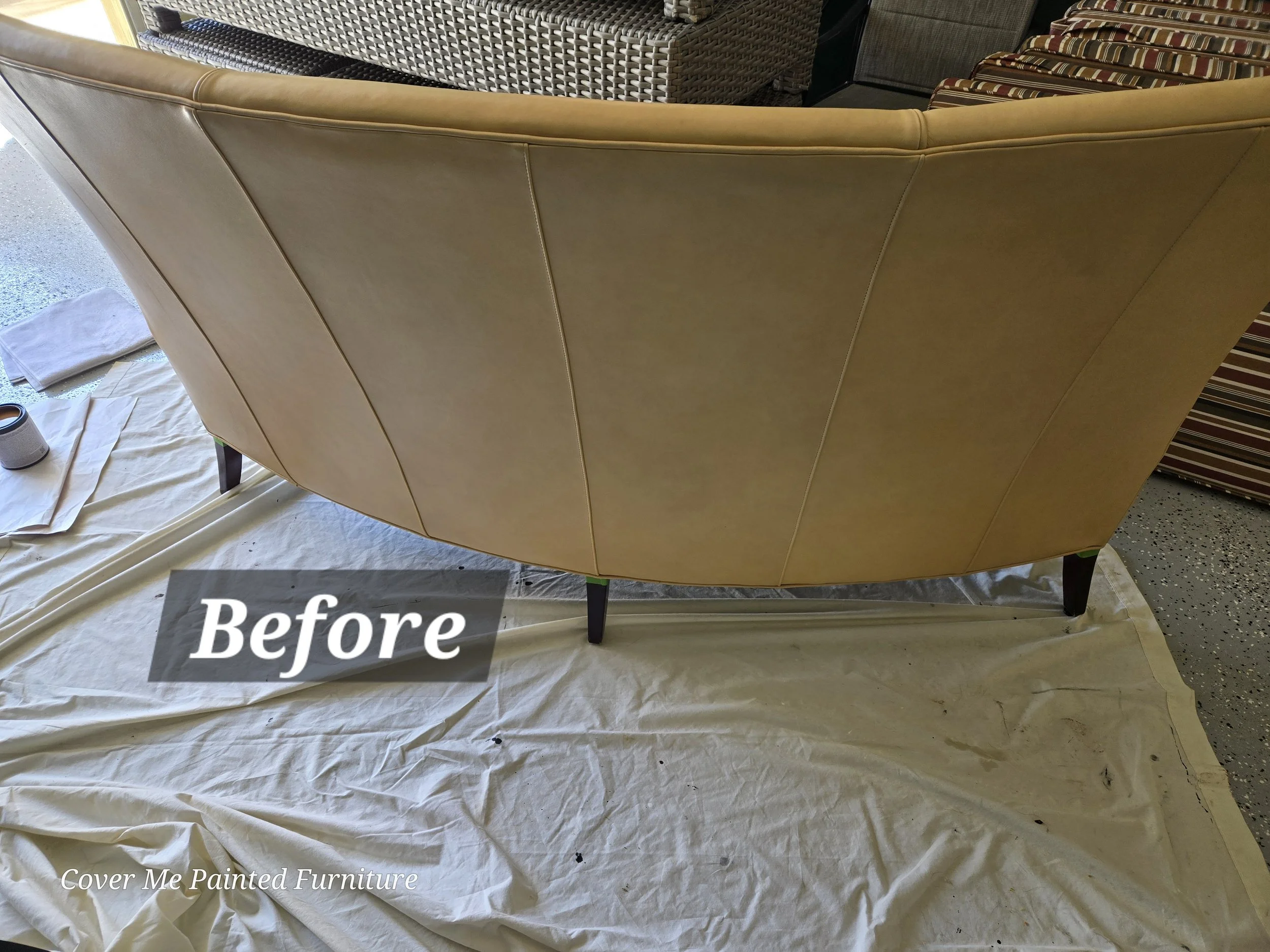 Custom Leather Bench Seat