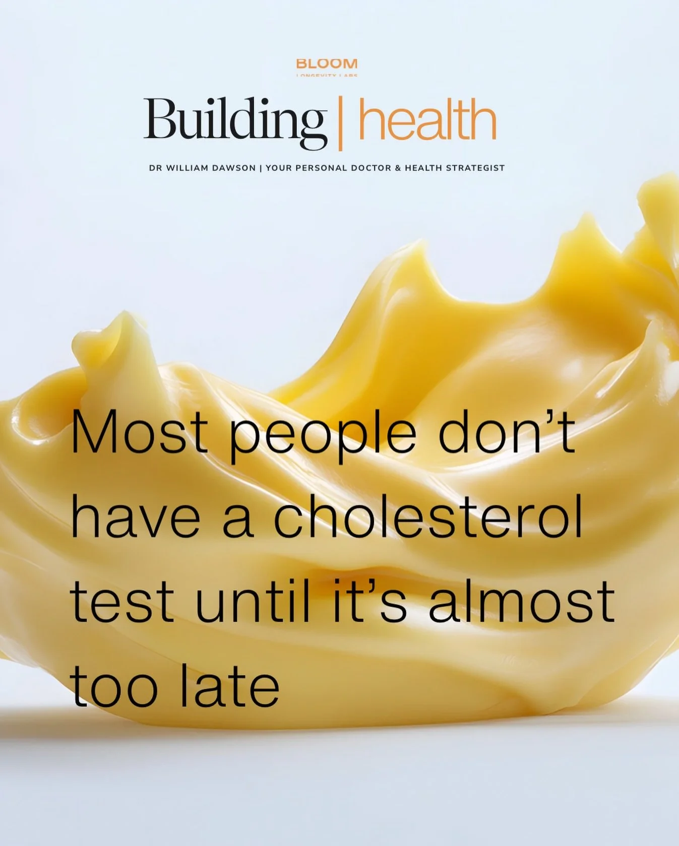 Most people don&rsquo;t think about cholesterol until much later than they should.

Not because they don&rsquo;t care about their health, but because it&rsquo;s often framed as something to look at later in life.

I cover this topic in my blog Buildi