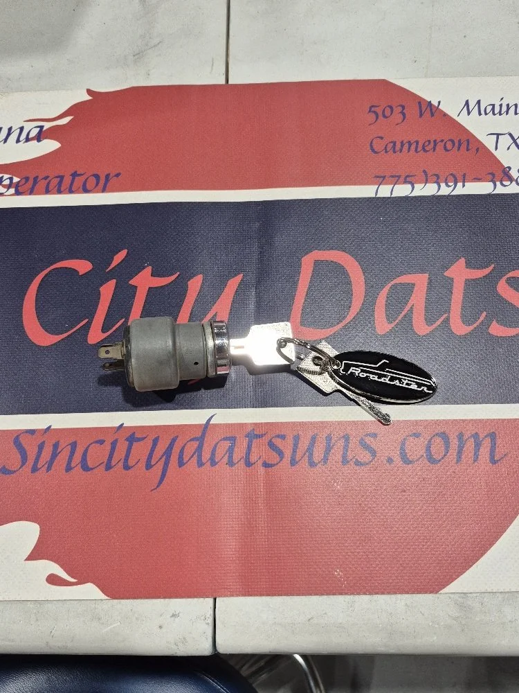 Early Datsun Roadster ignition with keys