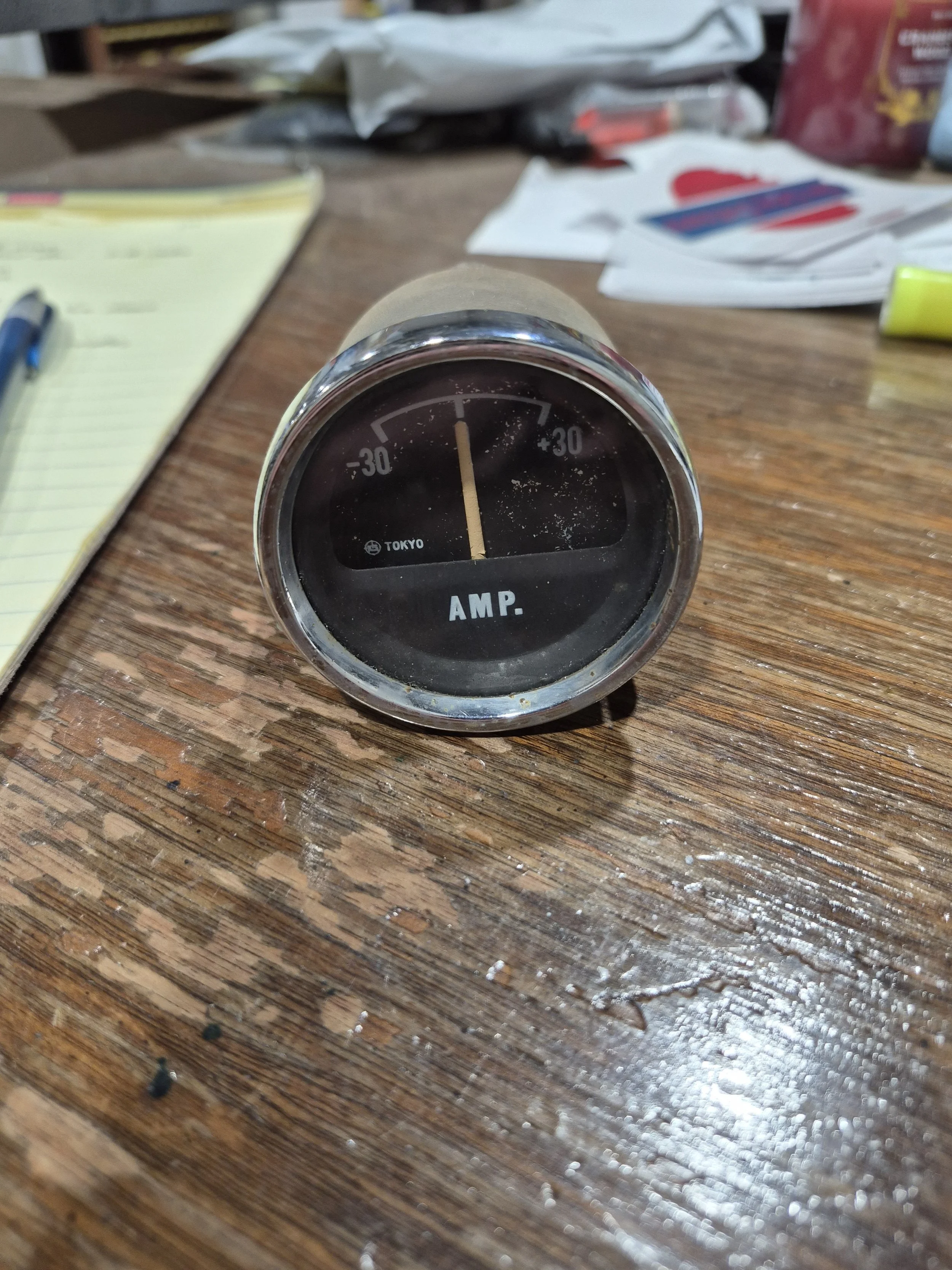 Datsun Roadster Early Amp Gauge