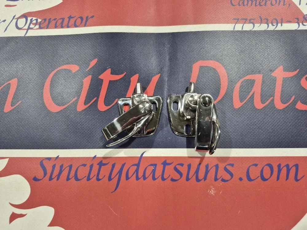 Early Datsun Roadster Top latches (2) Scratch and Dent items