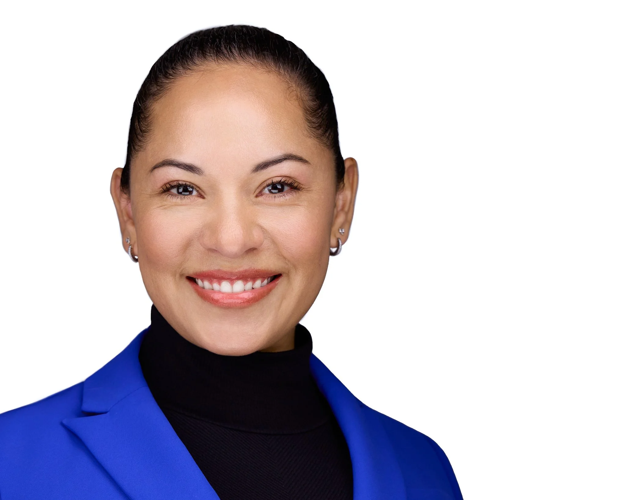 Headshot of banker on white background. Plano, TX