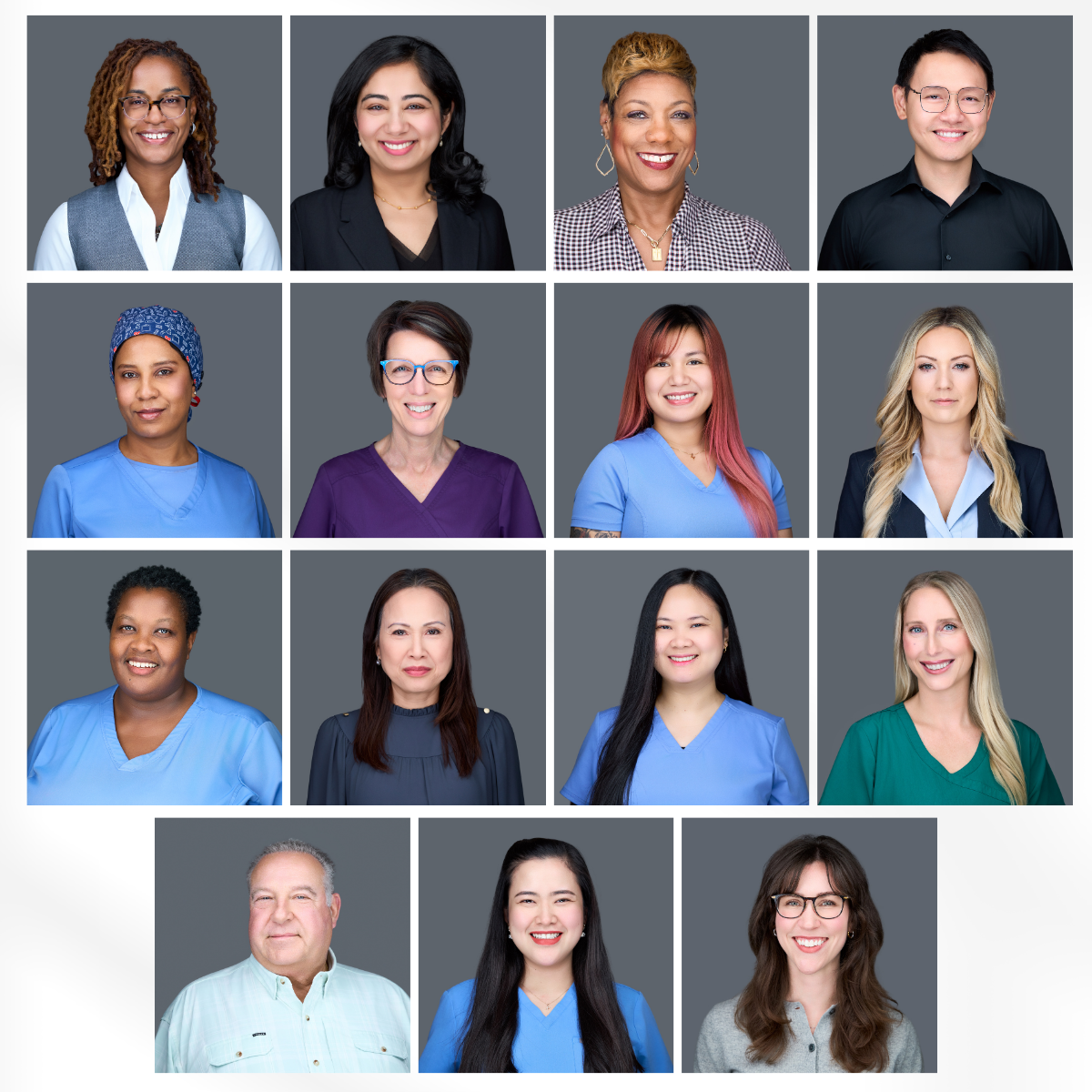 Team headshots for health services Dallas