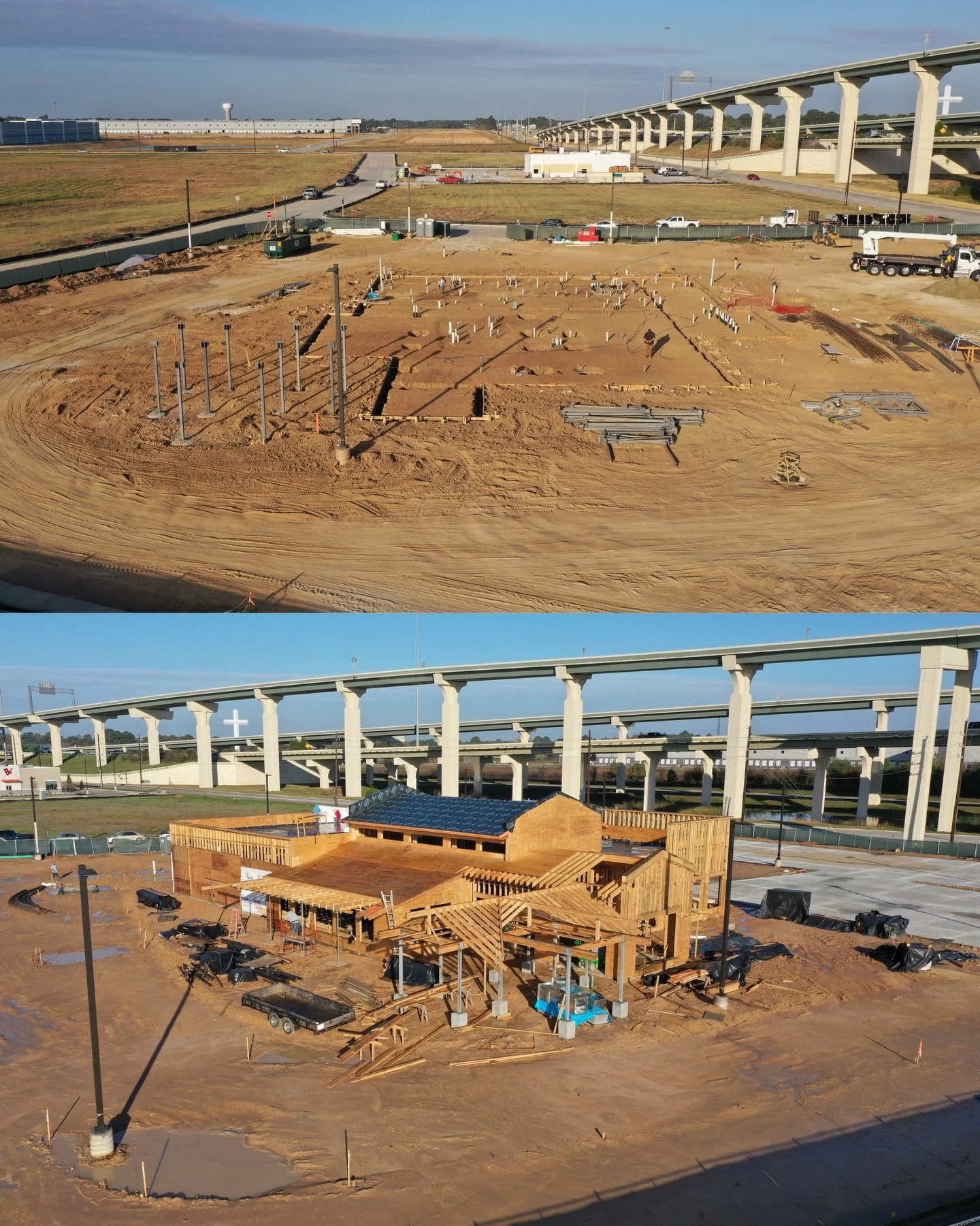 From dirt to doors &mdash; Gringo&rsquo;s Tomball, built from the ground up.

These before-and-after images showcase the full transformation of a project that began in the earliest stages of site preparation and evolved into a fully realized, guest-r