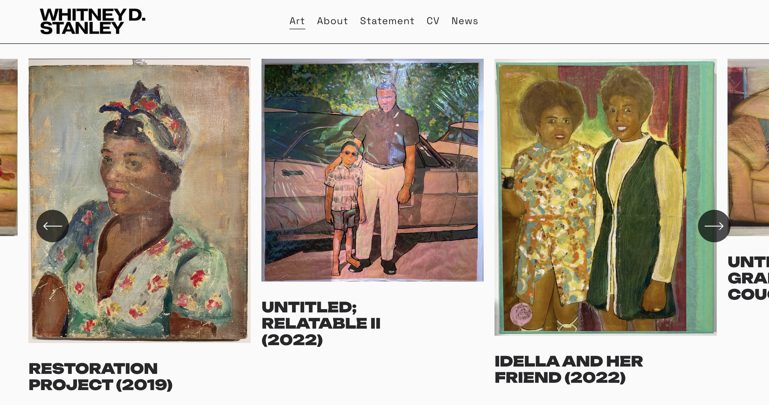 Squarespace Artist Portfolio Gallery