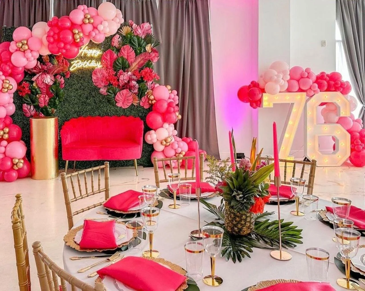 Event Styling and Design 76th Birthday