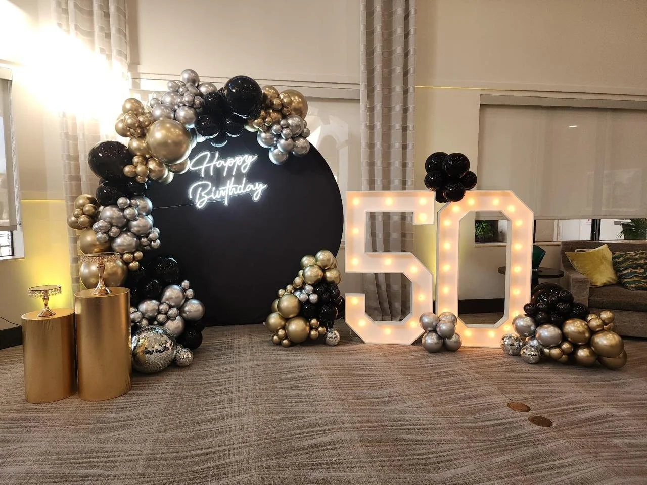 Event design and styling 50th Birthday