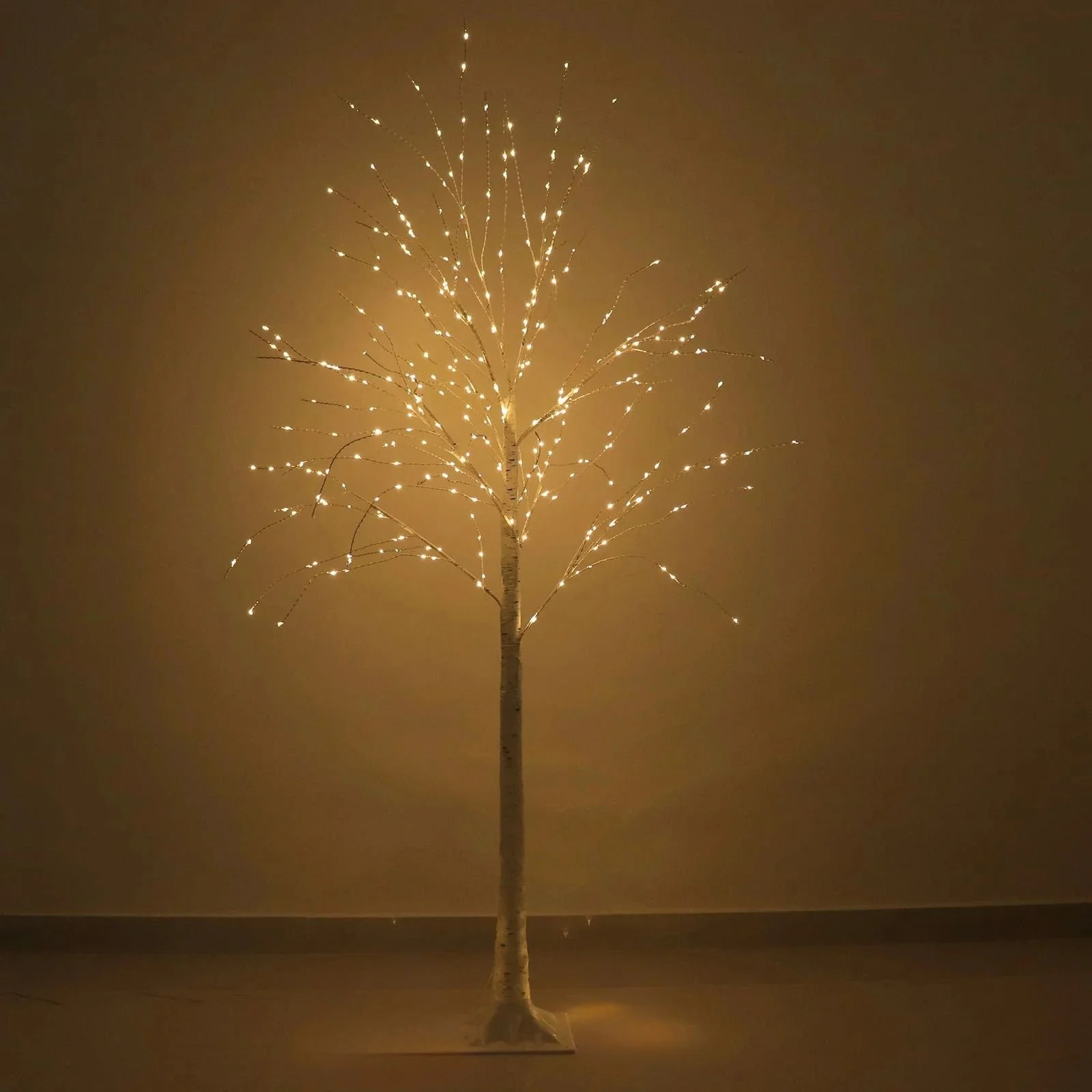 6ft Warm white LED Lighted Birch Tree