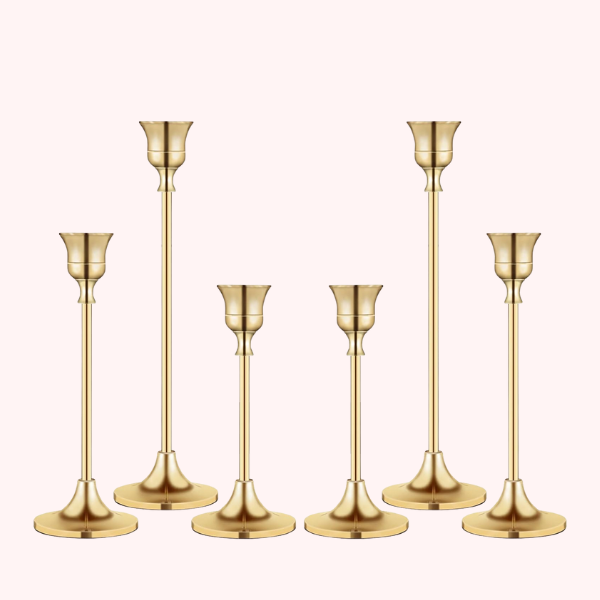 Gold Taper Candle Holder