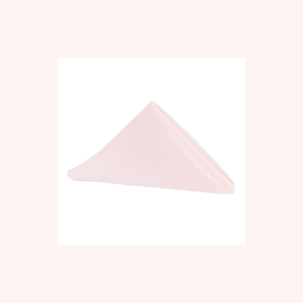 Pastel Pink 20" x 20" Polyester Napkins