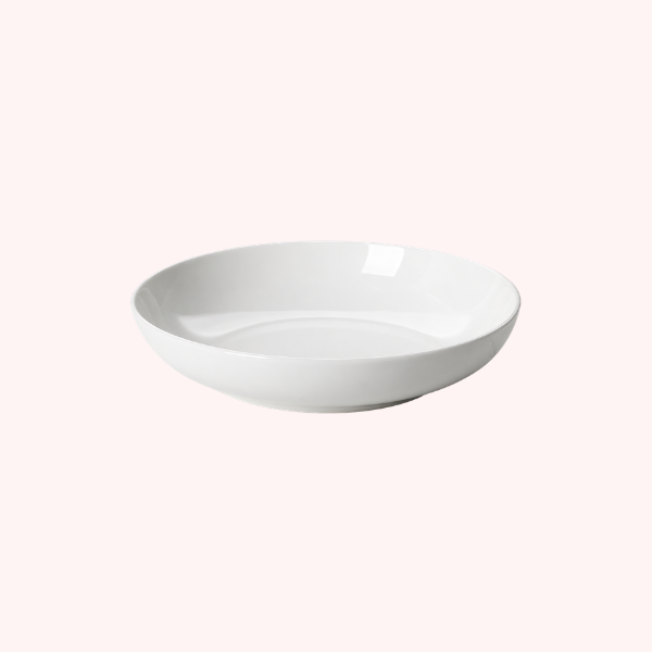 White Porcelain Pasta Bowl