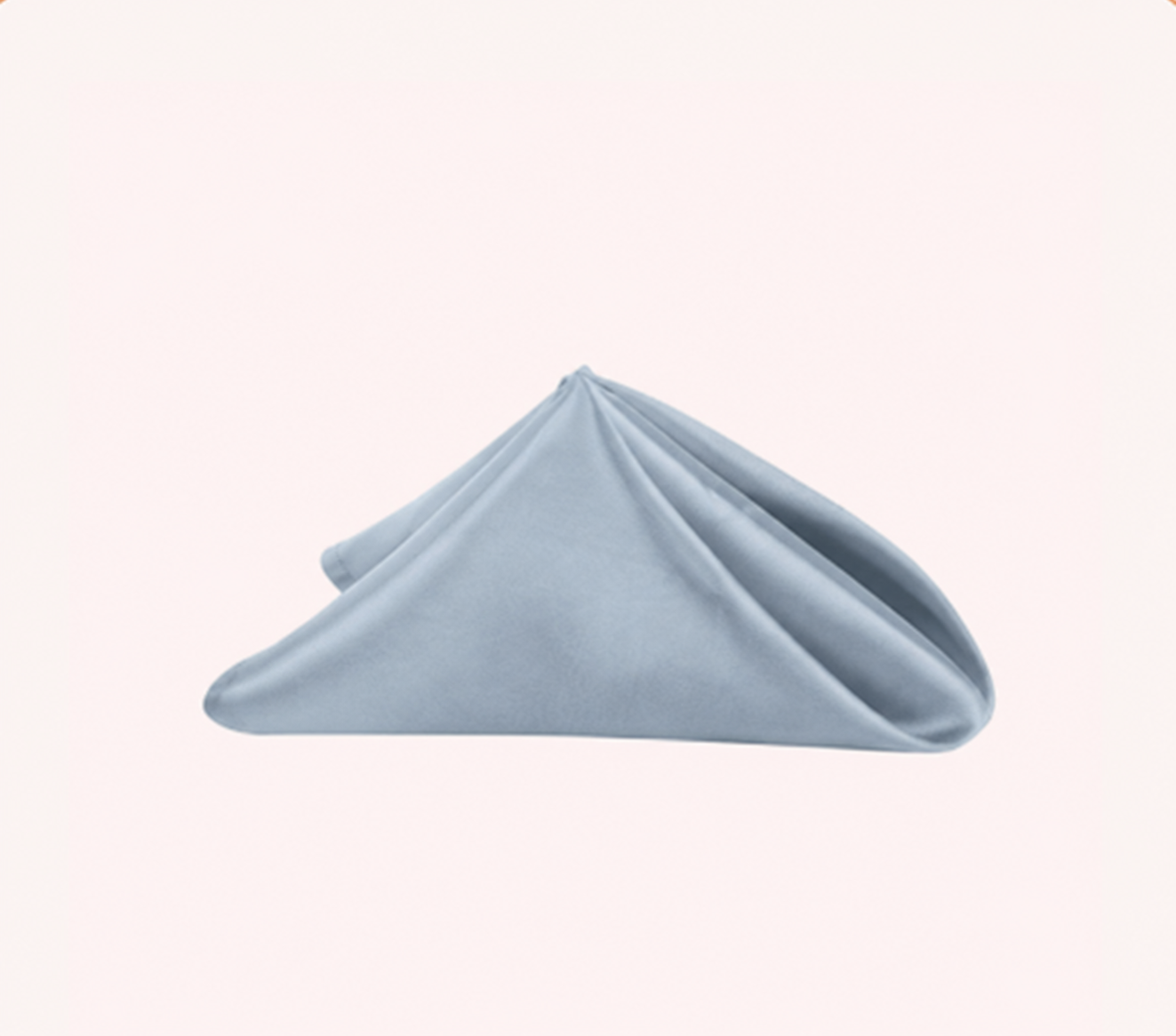 Dusty Blue 20" x 20" Satin Napkin