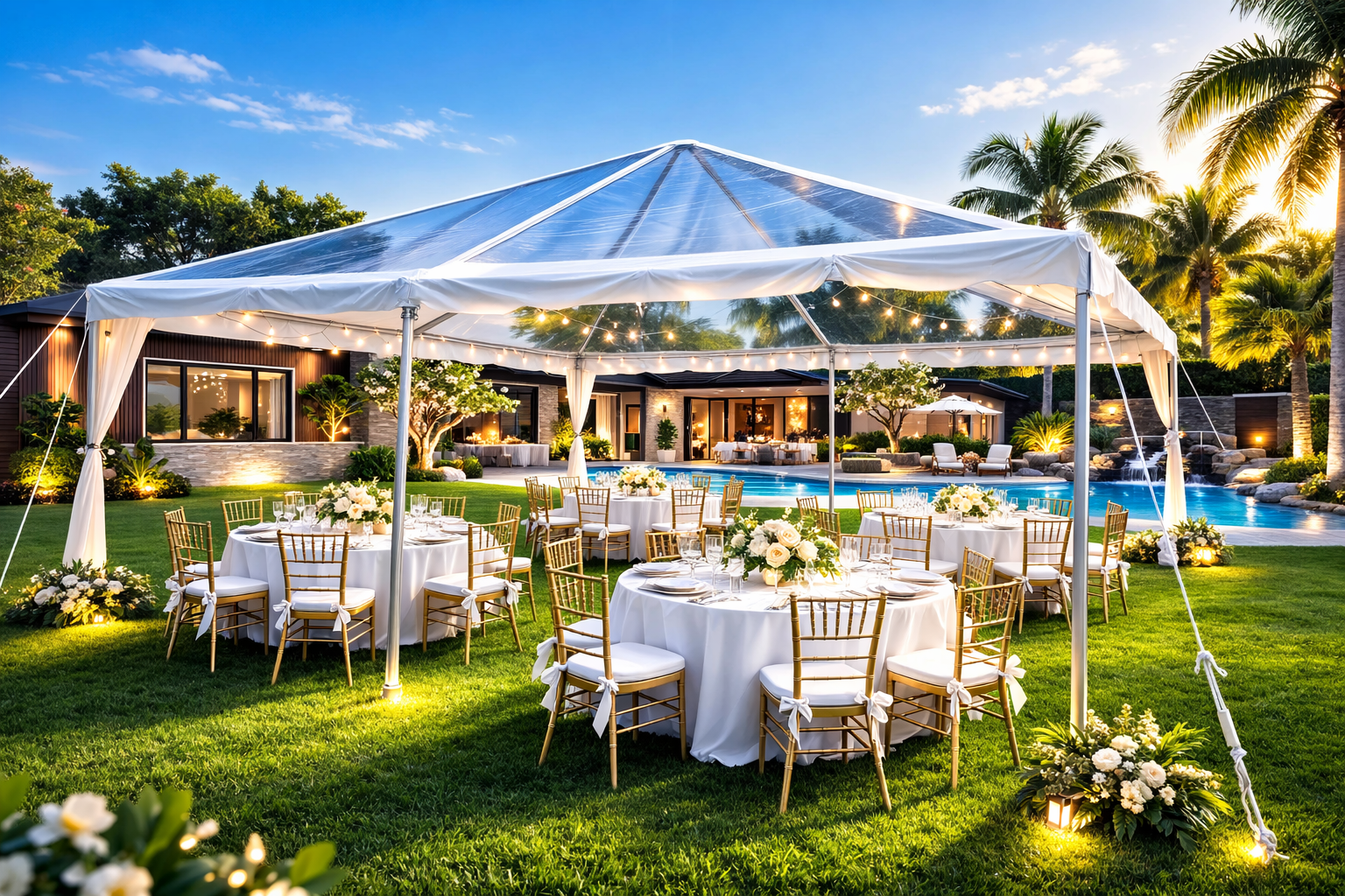 20x20 clear top tent