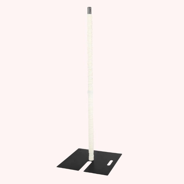 10ft H Ivory pole covers