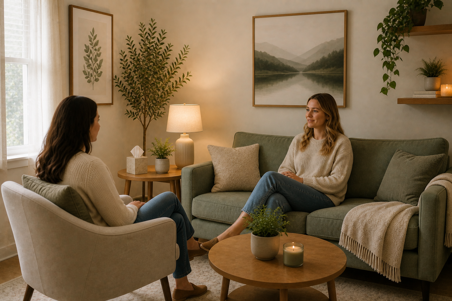 Therapist providing counseling in Olathe KS.