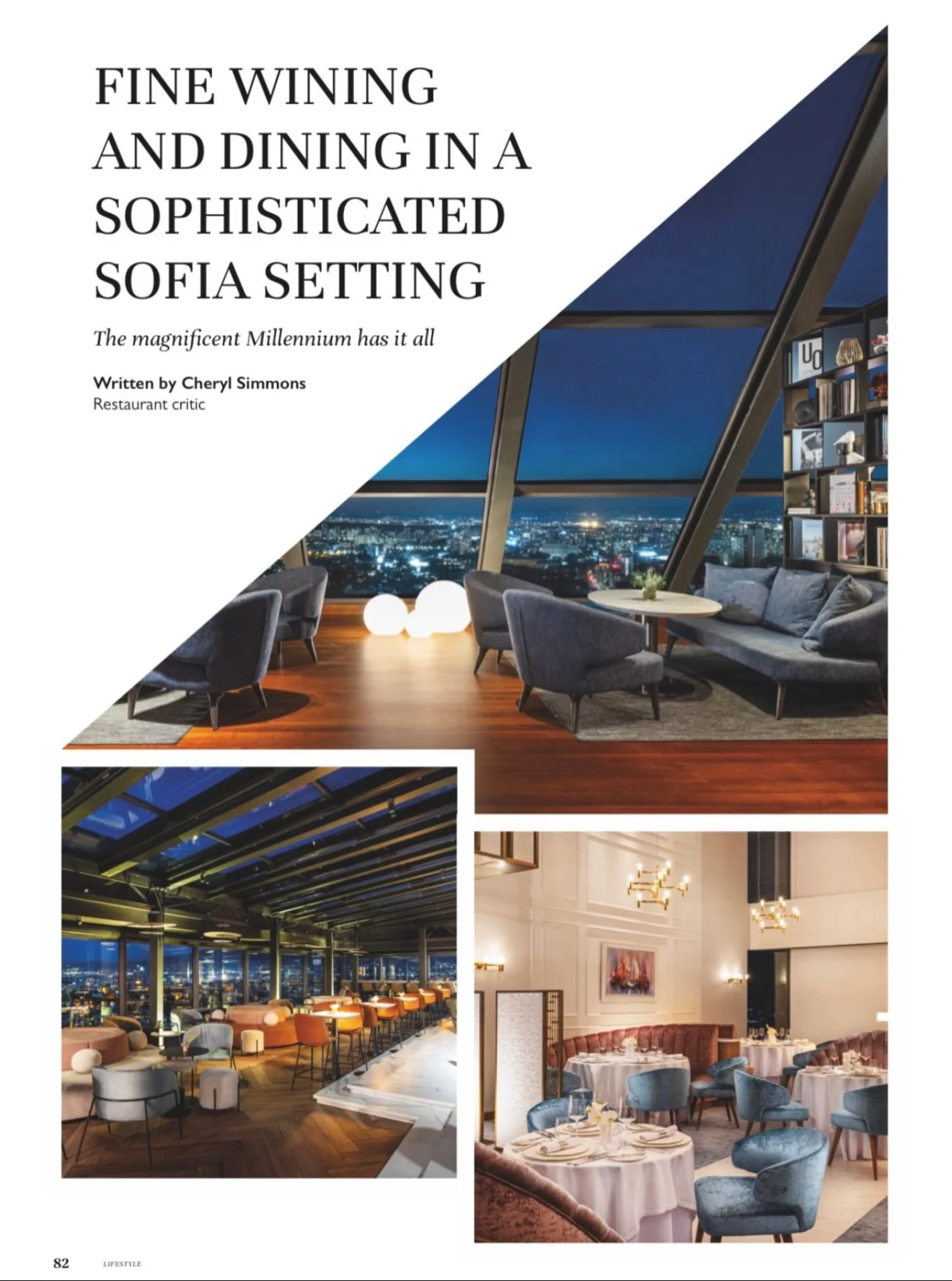 The Business Influencer - Cheryl Simmons reviews fine dining in Sofia