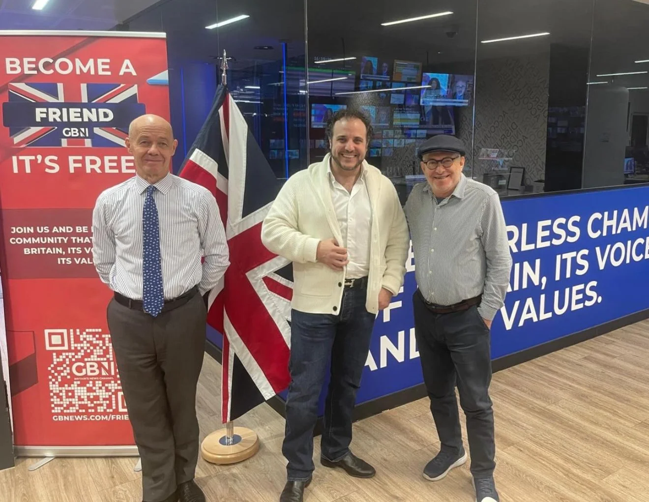 GB News - Albert Douglas with son Wolfgang Douglas &amp; myself