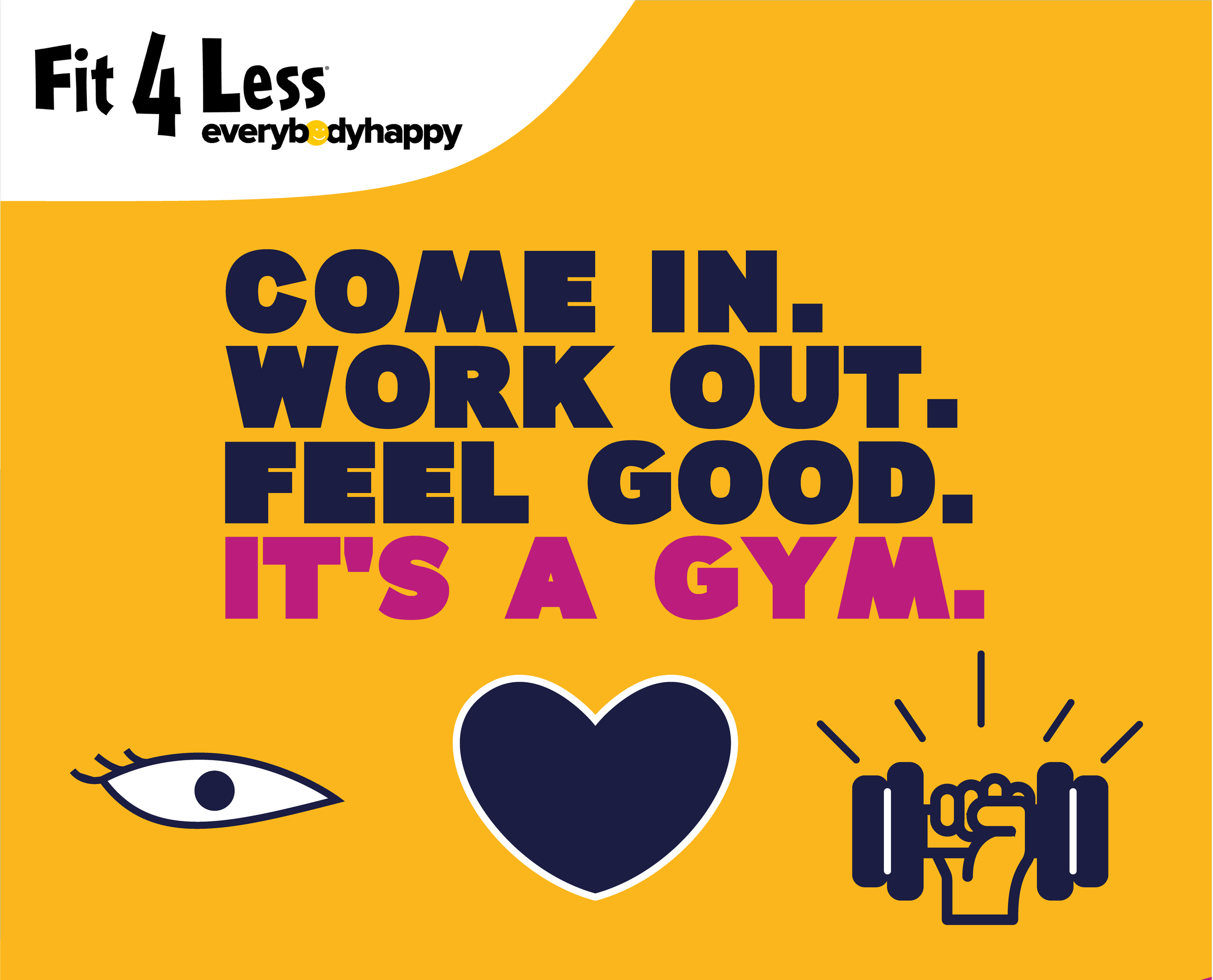 Fit4Less Visual Puzzle Ad Design