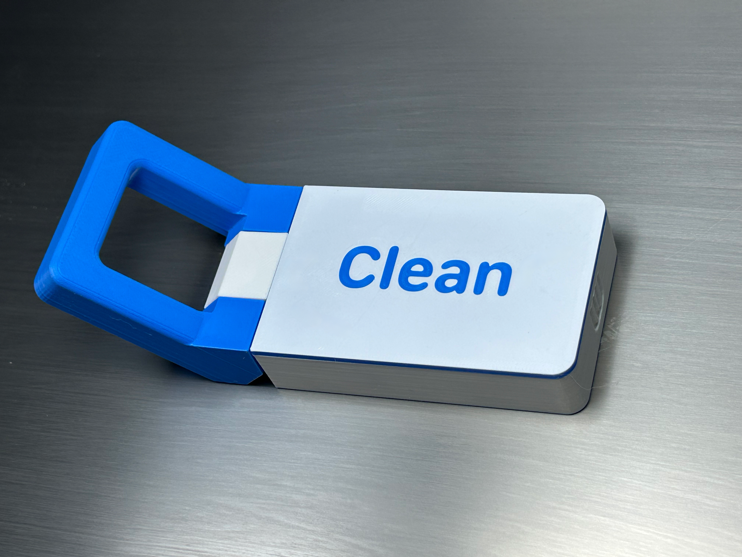 Designed with bold, clean lettering and a high-contrast display, the sign provides effortless legibility from across the room at a single glance.