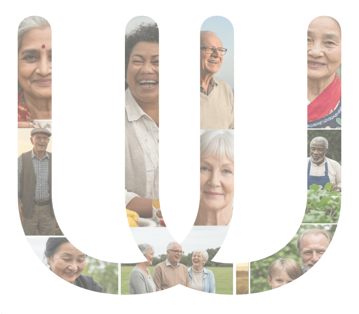 Photo montage within UU Workshop logo