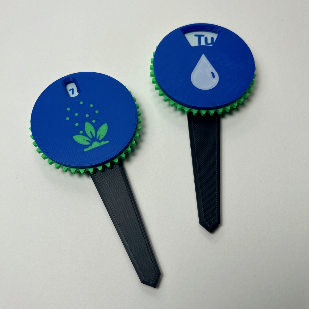 Duo: Water and Feeder Plant Reminder Stakes