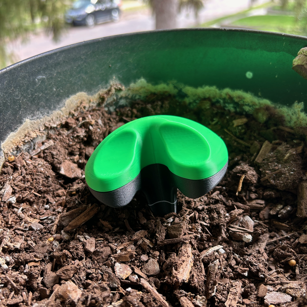 Top view of tool, demonstrating thumb hold