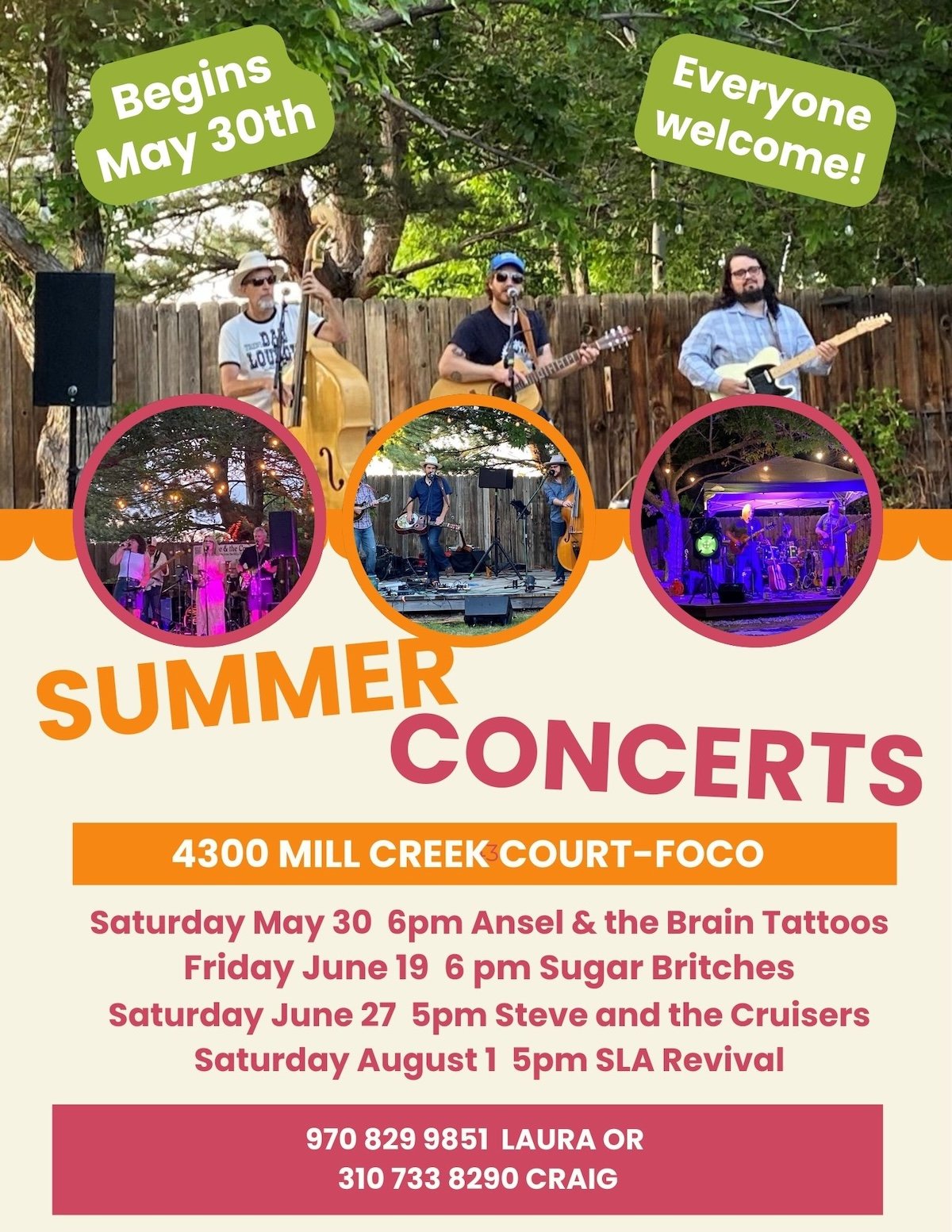 Laura’s Nature School Summer Concert Series
