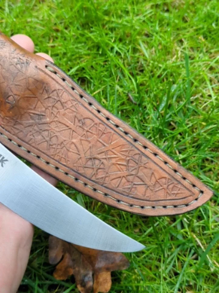 Trailing point skinner for my allergy technician's husband. 
#knifemaking #customknife #skinner #vancouverwasmallbusiness