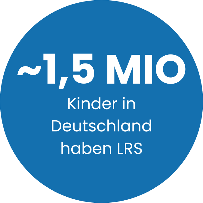 Etwa 1,5 Millionen Kinder haben in Deutschland LRS