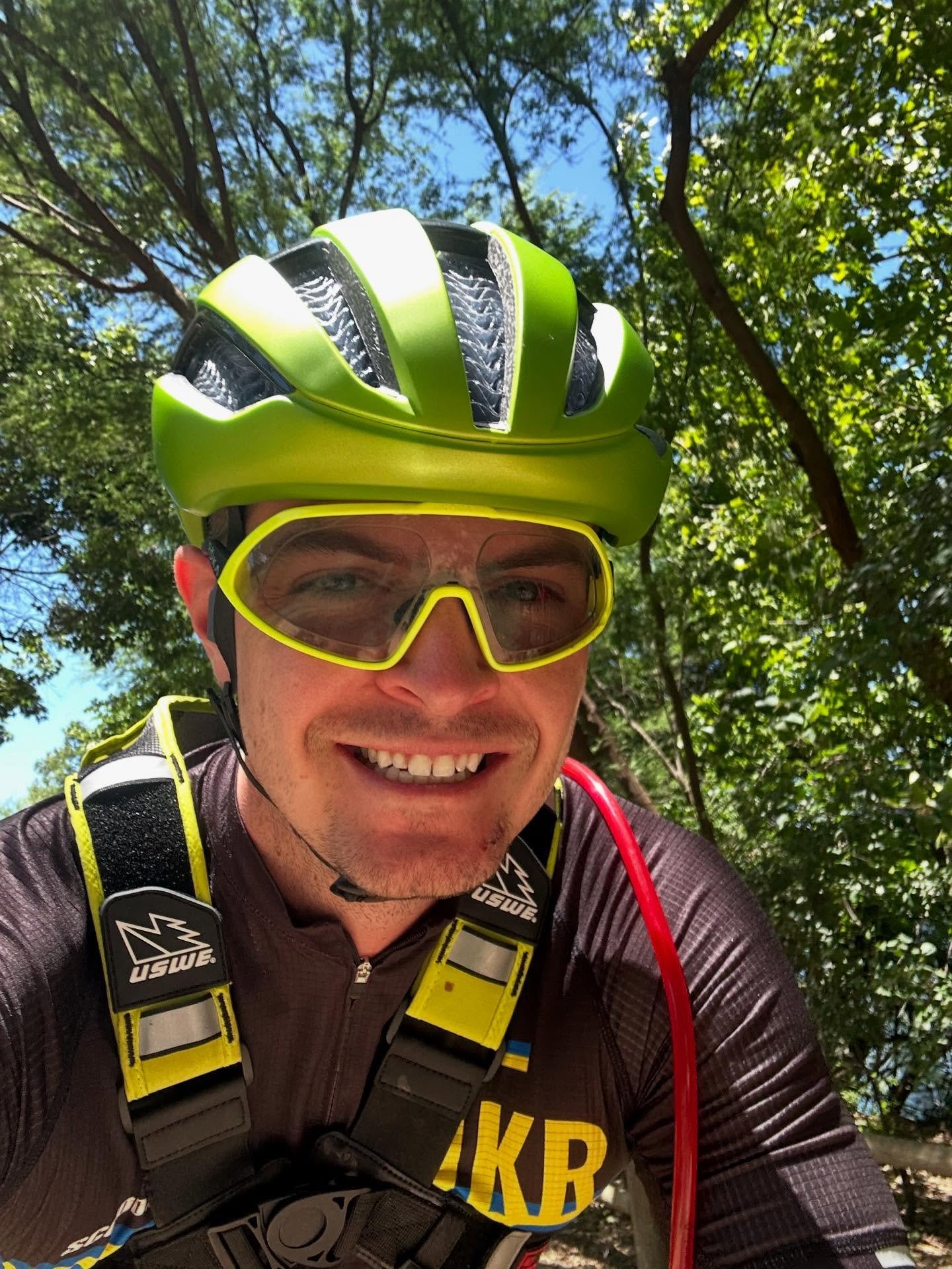 A big thanks to Ray and the Trek austin team @trekrideclubatx for donating a new helmet for my ride. I never bike without a helmet, even for a short trip, let alone one this long. I’ve been recovering in Austin and now my face isn’t looki