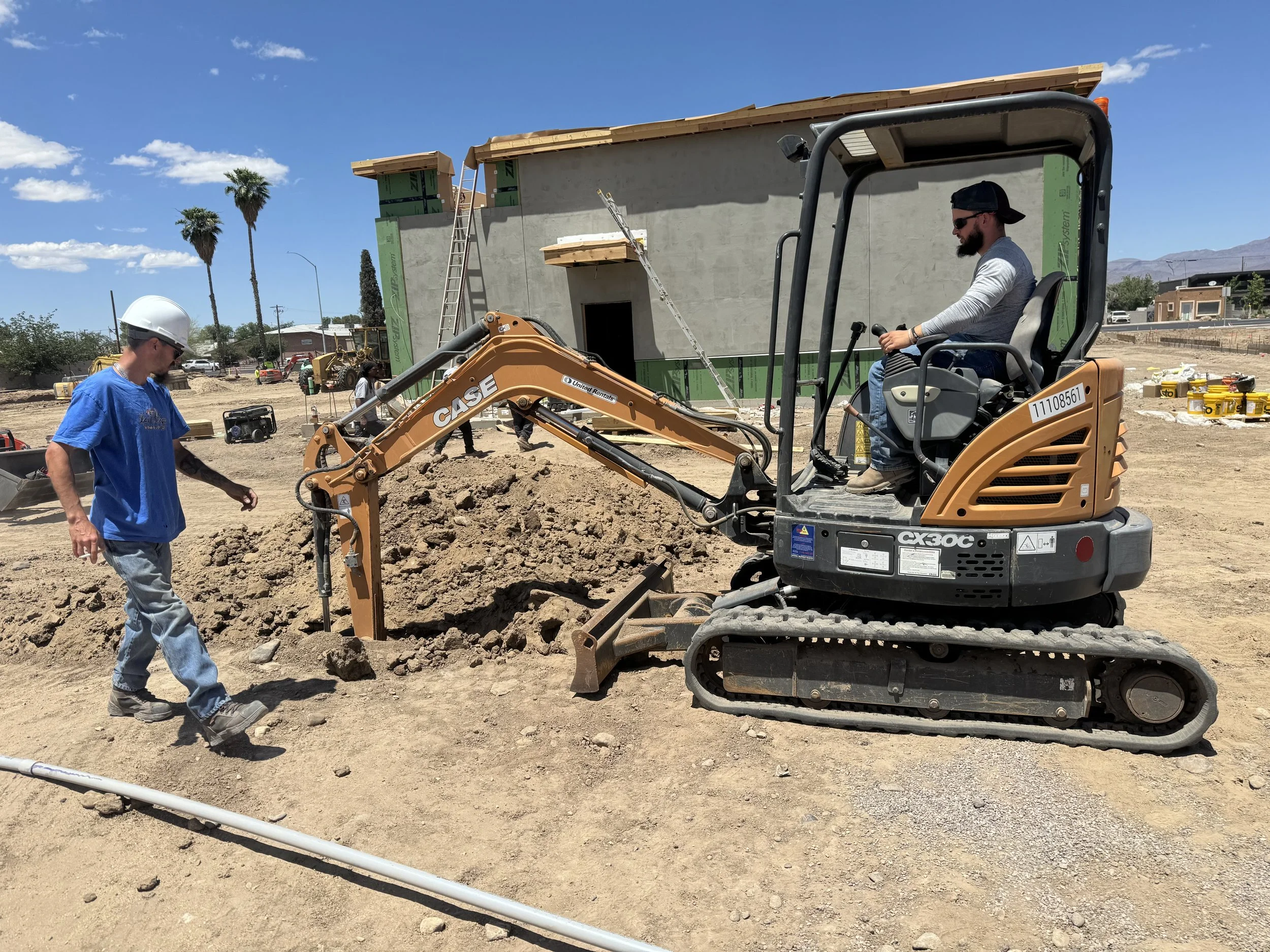 Commercial underground electrical in Arizona.